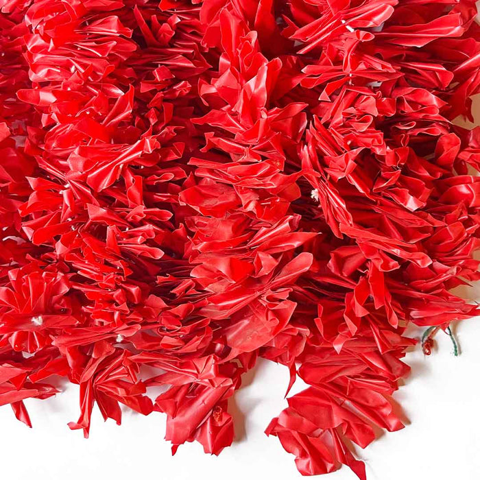 Artificial Mogra Hanging Long Flower line for toran(Backdrop),Home Decor, Diwali, Festival decoration (Red)