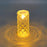 3 pcs Crystal Flameless and Smokeless Decorative Transparent Candles Acrylic Tealight Candle (meduim)