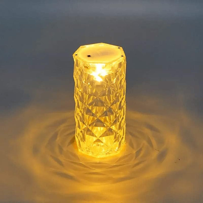 3 pcs Crystal Flameless and Smokeless Decorative Transparent Candles Acrylic Tealight Candle (meduim)
