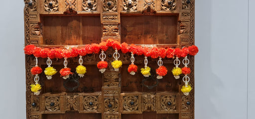 (DESIGN 7)  1 pcs Handmade Bhandanwar Toran colourful hanging for decorating your home, Hall, backdrop, Entrance Main door decor for New Year, Inauguration Wedding, Diwali, Navratri, Festival.