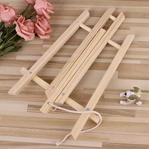 30 Cm Wooden Foldable and Lightweight Tabletop Display Easel Painting Stand for Displaying Great Artwork, Artists Drawing, Christmas, New Year Decoration (1 Piece)