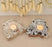 2 Pcs Wooden Candle Holder with 2 wax candle, Floor Decoration Reusable for Puja decor.