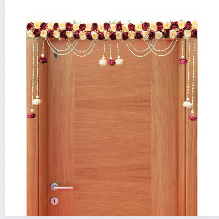 (DESIGN 5)  1 pcs Handmade Bandarwal Toran colourful hanging for decorating your home, Hall, backdrop, Entrance Main door decor for New Year, Inauguration Wedding, Diwali, Navratri, Festival.(Design 4)