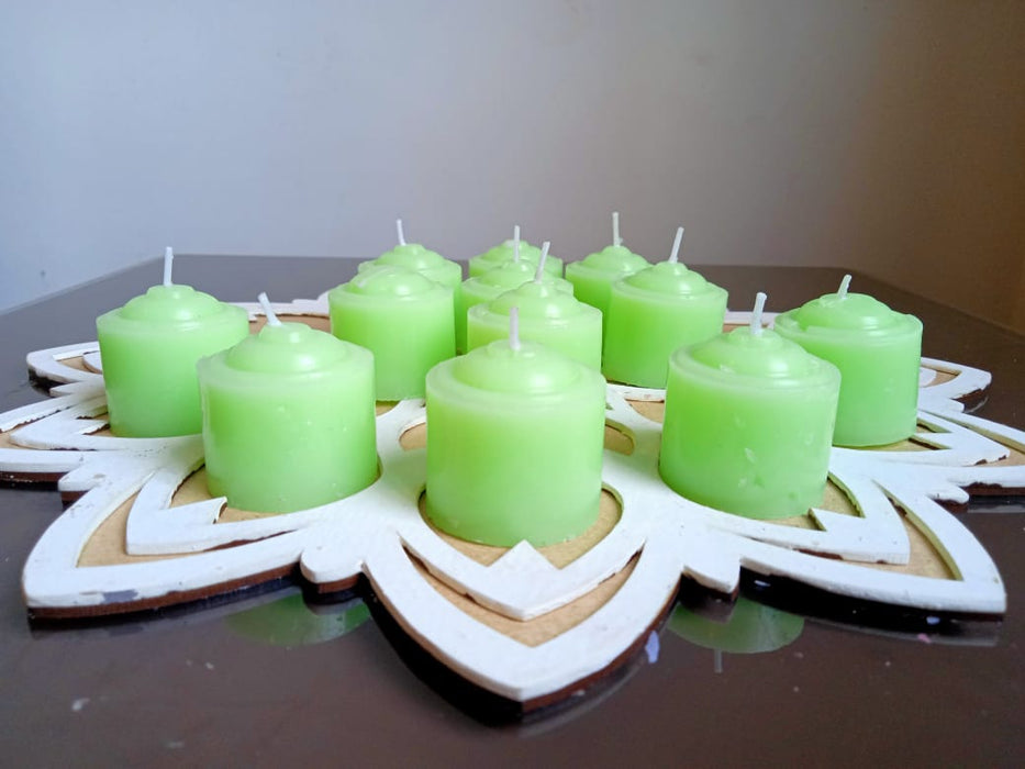 Round Shape Soy Wax Candle Eco Friendly  Candles,Gift for Candlelight Dinner, Diwali,Home Decoration