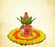 1 Pcs Genda Marigold Artificial Flower mat Rangoli Mats