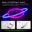 Neon LED Light Planet Design for Gifts, Night Light Bedroom, Living Room, Wall Decor, Home Decoration Purpose with Christmas Decoration Item (1 Piece Light, Pink and Blue Colour)
