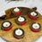 6 Pcs Lac Material Candle Holder with 6 wax candle, Floor Decoration Reusable for Puja, Diwali Decor.(2 inch)