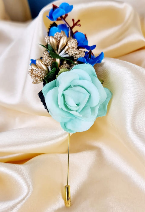 Blue Flower Brooch Pins for wedding decoration Wedding ceremony Brooch pin for wedding.
