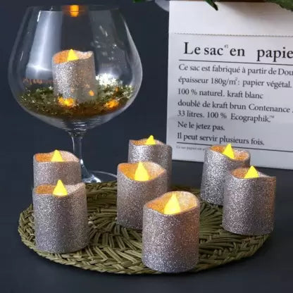 Acrylic Glitter Votive led Candle Tea Light Candle Candle