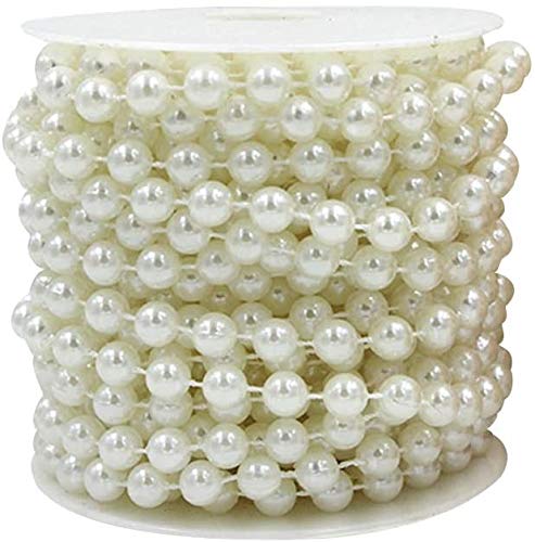 Ball Chain (10 Meter) for Jewellery Making for Craft Decoration (White)