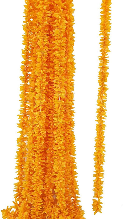 Artificial Mogra Hanging Long Flower line for toran(Backdrop),Home Decor, Diwali, Festival decoration (Yellow)