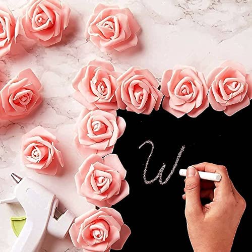 12 Pcs Artificial Floating Rose Foam Big Fake Beach Water Flowers, Pooja Thali, Festival and Events, Home, Table, Badroom, Pooja room, Diwali decoration items and Diy Craft (12 Pieces)