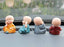 4 Pcs Monk Buddha Miniature Showpiece Set Monks Figurine Statue, Cute Little Monks Statue Wealth Lucky Figurine Unique Gift, Don't Think, Don't Look, Don't Say, Don't Listen Decoration For Home (4 Piece, Cute Buddha Set)