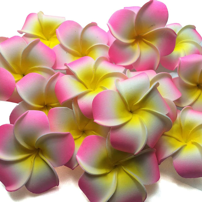 12 Pcs Hawaii Artificial Flowers for Perfect for Home Decoration, Pooja thali, Festival and Events Decoration, Jewellery Making Art and Craft (Pack of 12)  (6 cm)