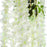 12 Pcs Wisteria Artificial Flower for Home Decoration and Craft(Pack of 12, White)