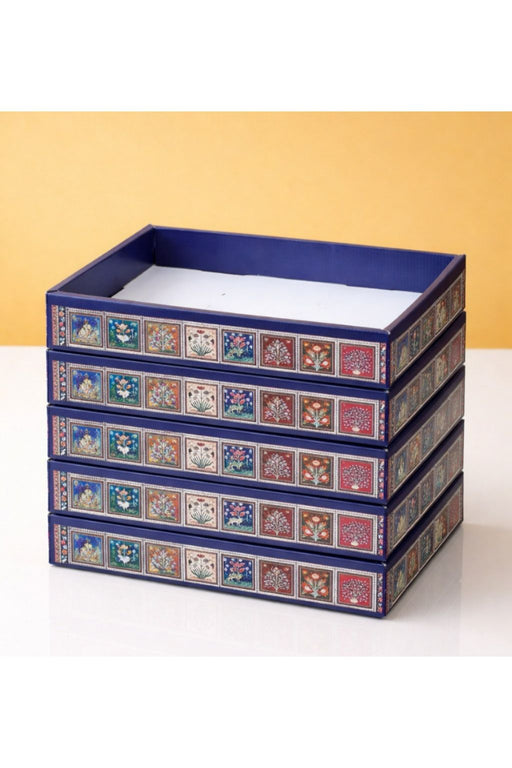 Multipurpose Decorative Viral Folding Paper Box (without net and Twister) Rectangle Cardboard Box DIY Tray for Gift Hamper, Gifting (Cardboard Folding Paper Box),Room Hamper,Wedding Hamper