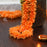 Artificial Mogra Hanging Long Flower line for toran(Backdrop),Home Decor, Diwali, Festival decoration (Orange)