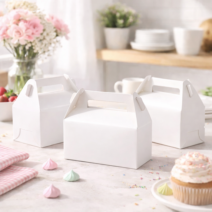 Decorative Folding Paper Gift Boxes For Gifting Chocolates, Dryfruits Items - Fancy Decorative packaging In Marriage Pooja Function Packing (White)