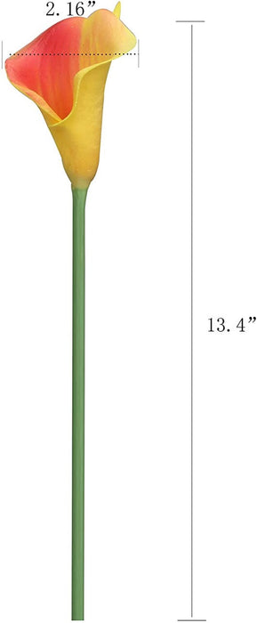 Artificial Flower Rubber Lily Sticks for Bouquet Wedding Decoration, DIY Artificial Garland Supplies Lilly Flower Sticks.