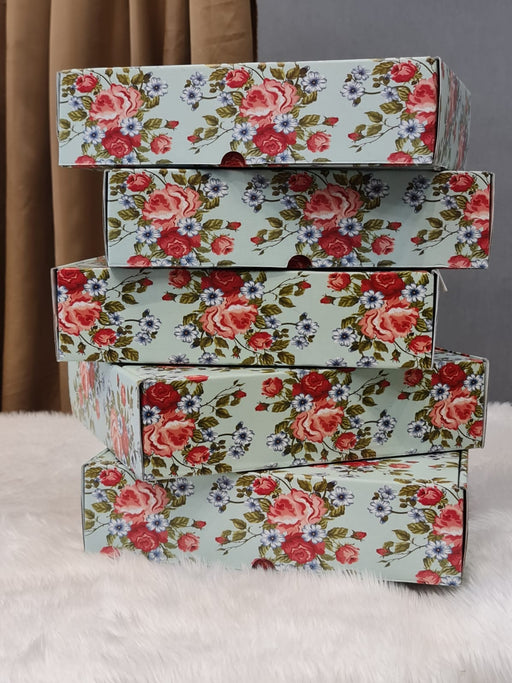 5 Pcs (12x 10 x 3 inch) Multipurpose Decorative Folding Paper Cardboard Box DIY Box for Gift Hamper,Wedding gifing.