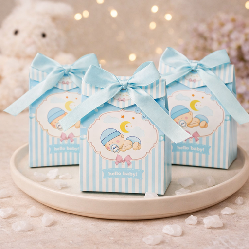 Decorative Paper Folding with Ribbon Storage Box for Return Gift, Birthday, Gift Boxes with Ribbon, Perfect for Packing Chocolate, Gifting