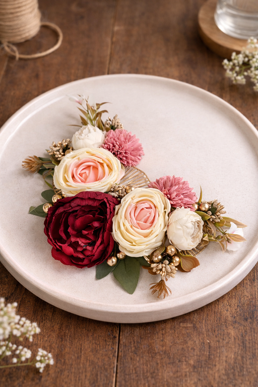 Big Artifical Flower stylish Brooches Ready to use flower bunch for any occation, Ganpati decor, Toran decoration stylish brooches.