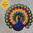 3D Look Peacock Rangoli (17 Inch MDF) | Diwali, Festive, Pooja & Home Decoration