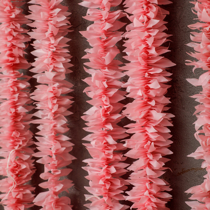 SATYAM KRAFT Artificial Mogra Hanging Long Flower line for toran(Backdrop),Home Decor, Diwali, Festival decoration (Light Pink)