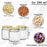Plastic Transparent PET Storage Jars with Golden Lid | Airtight Containers for kitchen Storage, Dry Fruits, Chocolates, Sweets, & Gifting