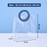 Small Transparent Bags with Circle Handle Gift Paper Bag, Carry Bags, Gift Bag, Gift for Birthday, Valentine, Marriage, Festivals, Season's Greetings and Events (Blue) (Small)(18 x 9 x 20 cm)