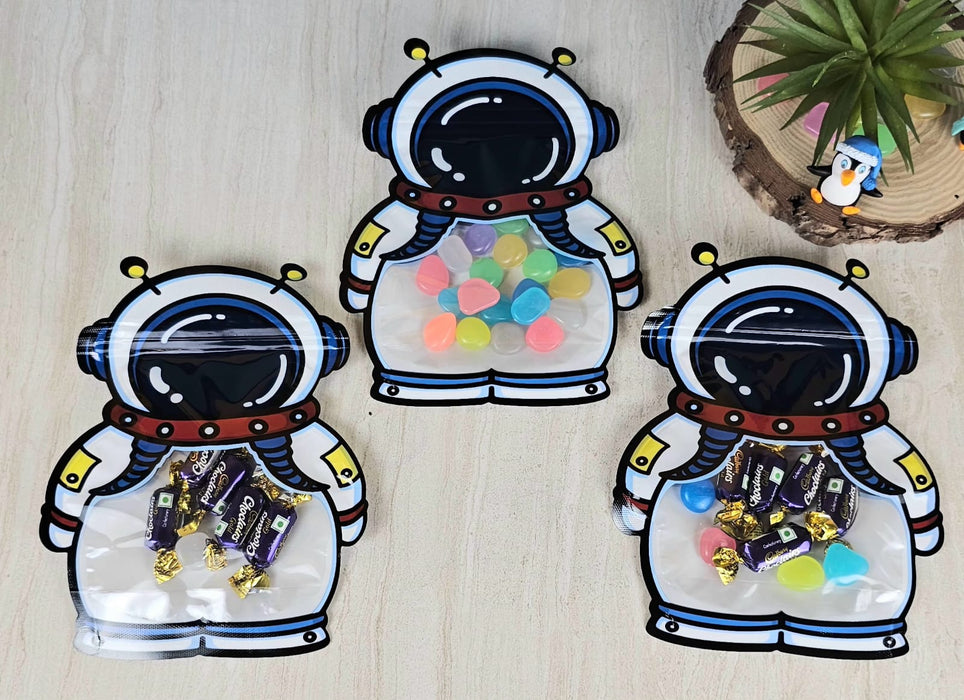 20 Pcs Animal Design Ziplock  Pouches  For Gifting, Return Gifts, Birthday, Baby Shower, Party Pouches | Chocolate & Dry Fruit Packing