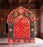 Round Ganpati Mandap with Stand – 18 Inch | Mandala & Peacock Theme + Jharokha Shape Option