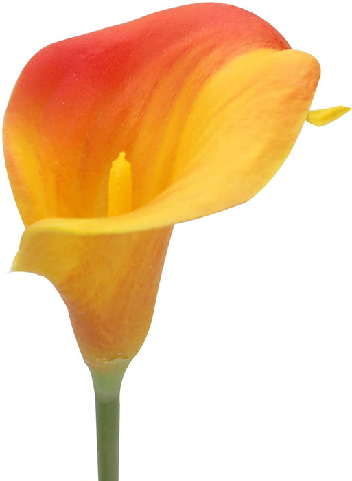 Artificial Flower Rubber Lily Sticks for Bouquet Wedding Decoration, DIY Artificial Garland Supplies Lilly Flower Sticks.