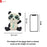 SATYAM KRAFT 1 Piece Ceramic Panda Design Gullak Piggy Bank for Rupees Savings - Coin Storage Tip Box Ideal for Kids and Adults - Money Kilona Pikibank ATM Coinbox Gulak (Pack of 1)