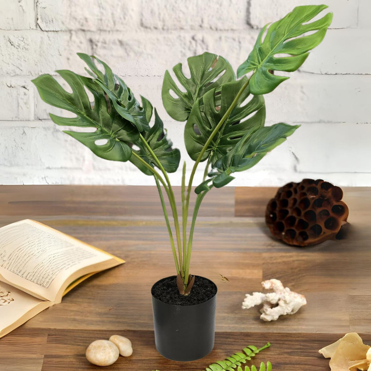 1 Piece Artificial Plant with Pot, Artificial Flower Decoration Plant —  Satyam Kraft