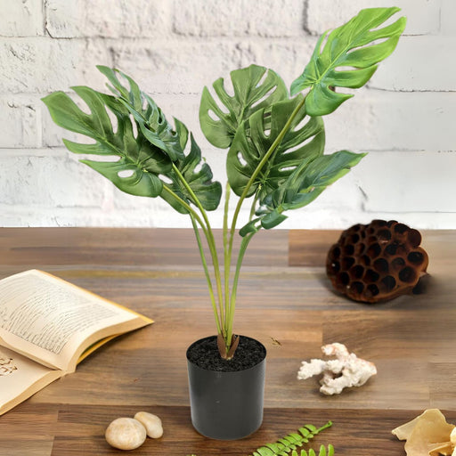 1 Piece Artificial Plant with Pot, Artificial Flower Decoration Plant succulent for Home Decor Item, Office, Bedroom, Living Room, Shop Decoration Items (Pack of 1, Green)