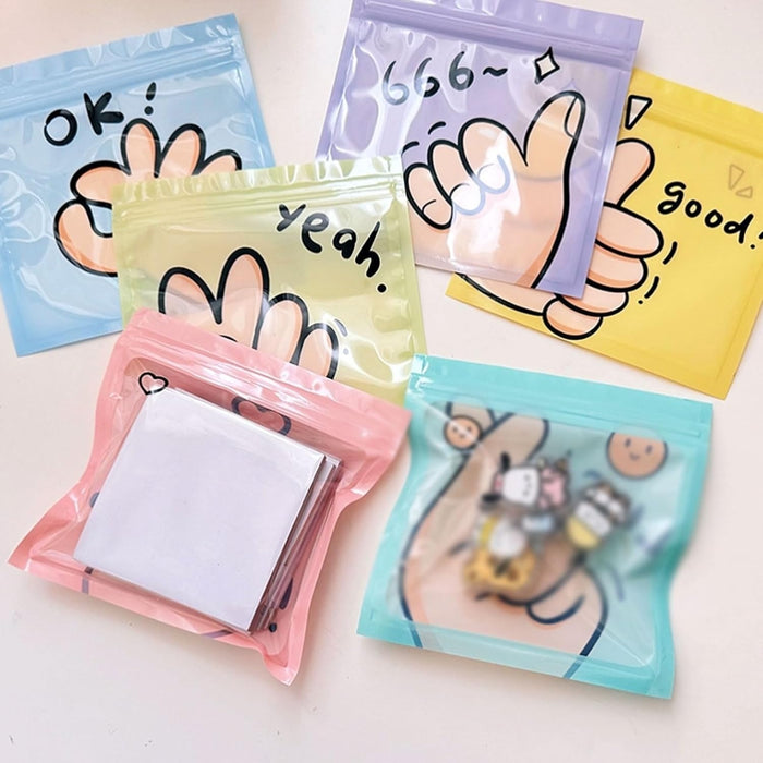 Small Random Color Koren Ziplock Pouches For Gifting, Return Gifts, Birthday, Baby Shower, Party Pouches | Chocolate & Dry Fruit Packing