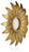 Sunflower Design Wall Mirror Hanging Sunflower Shape Design Round Frame For Home Decor,Hanging In Bedroom,Living Room With Hook For Hanging On Walls For Home Decorations (Framed) (Brown,Pack Of 1)