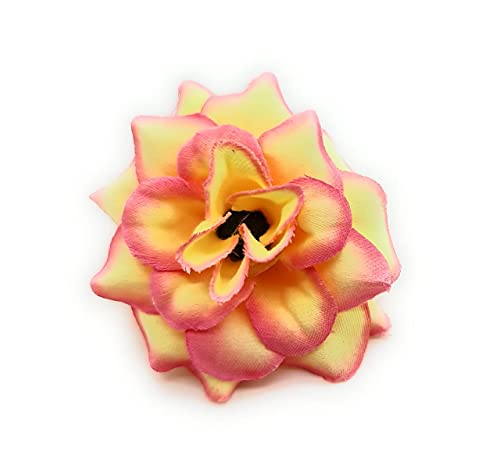 Artificial Eden Rose Flowers Head for Home Decoration and Craft (4 cm)