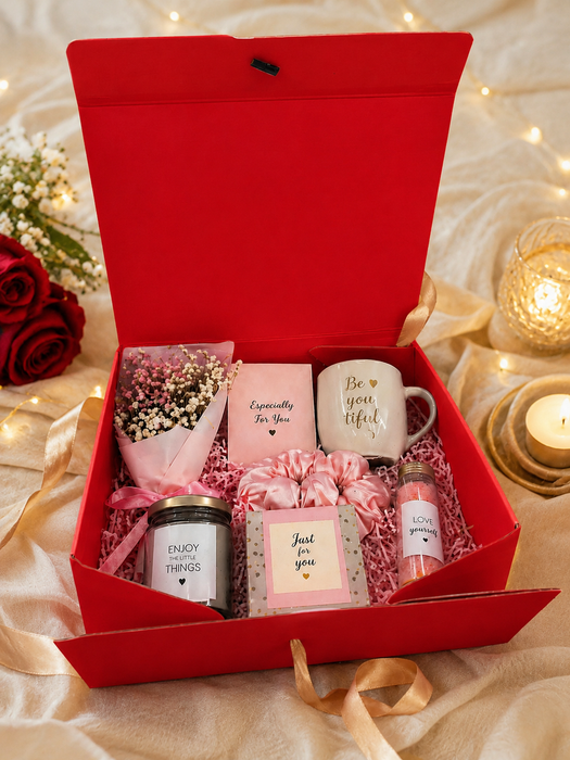 Collapsible  Without Magnet  Decorative Folding Paper Cardboard /Box with ribbon,DIY Box for Gift Hamper,Valentine Gifting,Wedding gifing.