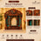 3D Look Ganpati Backdrop MDF | 3 Royal Designs – Elephant, Peacock & Palace | Decorative Backdrop for Ganpati Decoration, Mandap, Pooja & Home Temple  Description