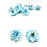 Artificial Eden Rose Flowers Head for Home Decoration and Craft (4 cm)