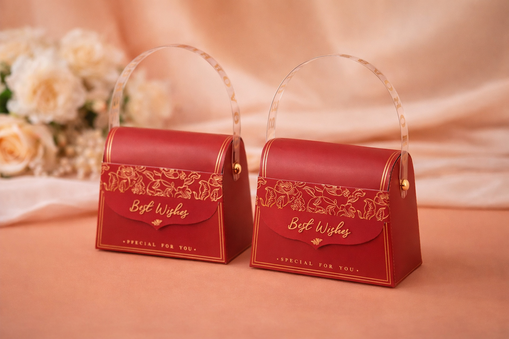 Purse style for Birthday, Special day, Gifting candy, Packaging, Valentine gift boxes, Chocolate, Storage, Anniversary (10 cm)