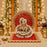 Premium Ganpati & Kanha Ji Singhasan Backdrop Set | Red Gold Finish Mirror Lace | square size 31×31 cm ,  Round Backdrop 31x31 cm  | Pooja Decoration