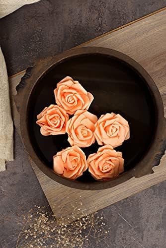 Artificial Floating Rose Flower Head Foam Big Fake Beach Water Flowers, Pooja Thali, Festival and Events, Home, Table, Badroom, Pooja room, Diwali decoration items and Diy Craft