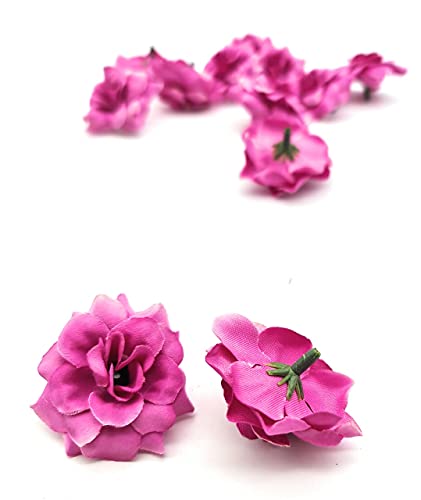 Artificial Eden Rose Flowers Head for Home Decoration and Craft (4 cm)