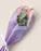 Heart Shaped Decorative Flower Bouquet Cover for Single Rose/Flower/Bouquet | Decorative Wrapping Sleeve for Gifting, Wedding, Propose, Valentine (Purple)
