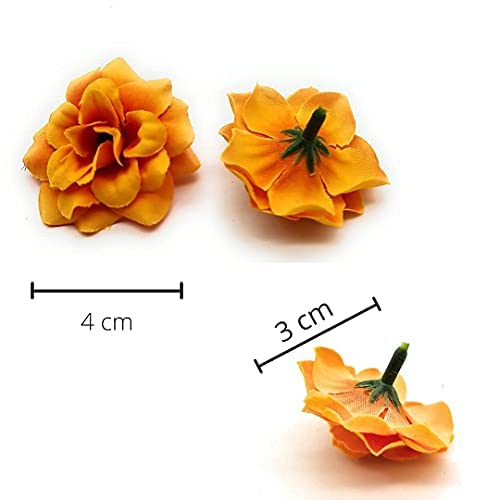 Artificial Eden Rose Flowers Head for Home Decoration and Craft (4 cm)