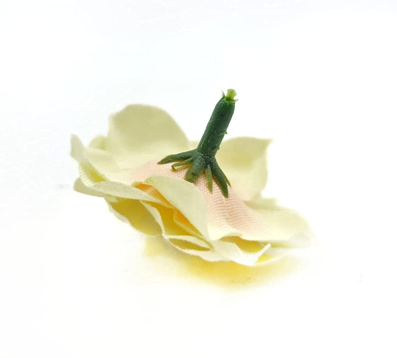 Artificial Eden Rose Flowers Head for Home Decoration and Craft (4 cm)