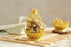 Golden Lotus Decorative Box For Multipurpose Use, Traditional Gifting, Potli, Golden Bag, Decoration & DIY for Wedding Gift, Return Gift ,Christmas Gifting (Gold, Lotus) (17 x 9 cm)